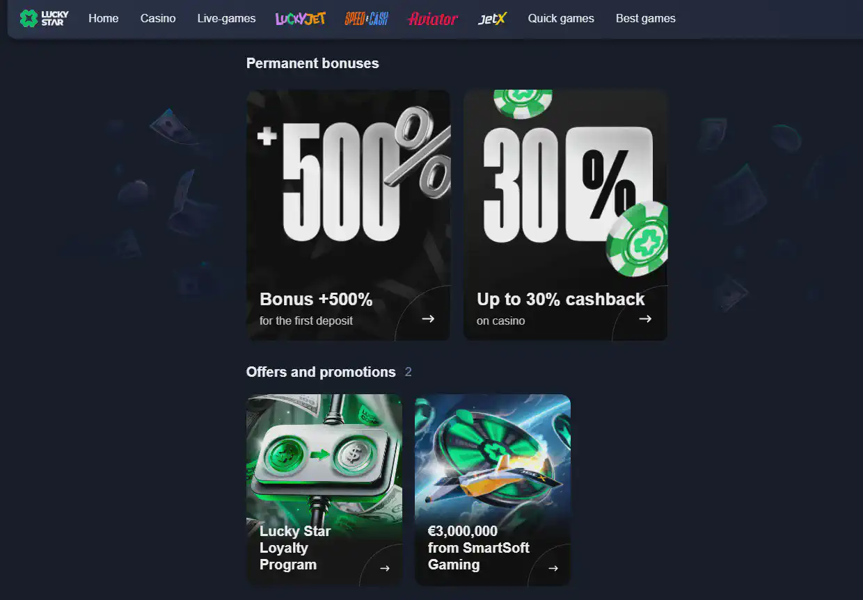 Lucky Star cashback