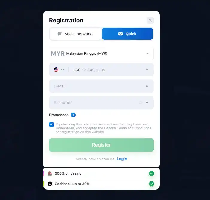 Lucky Star registration